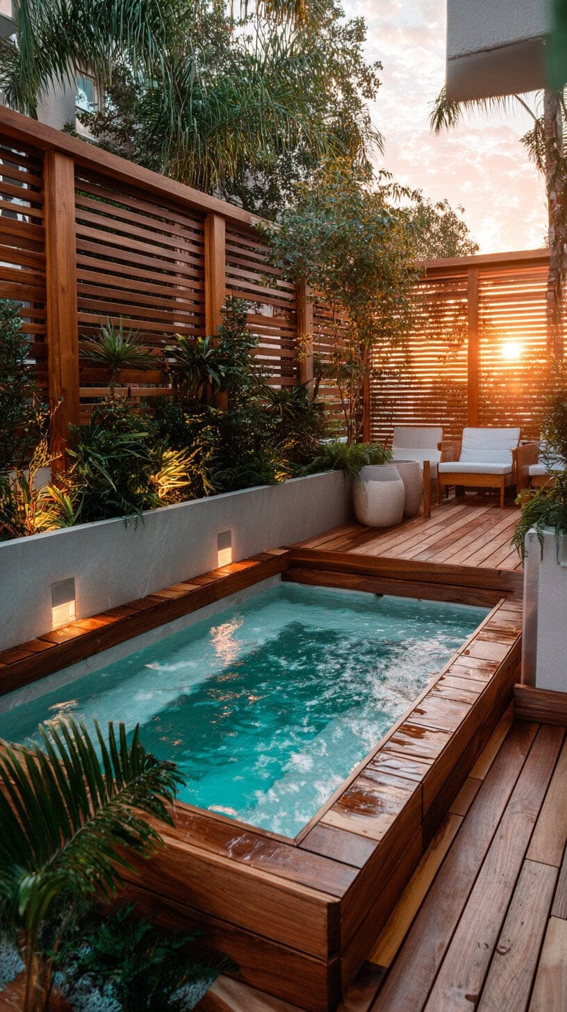 Screens for a hot tub