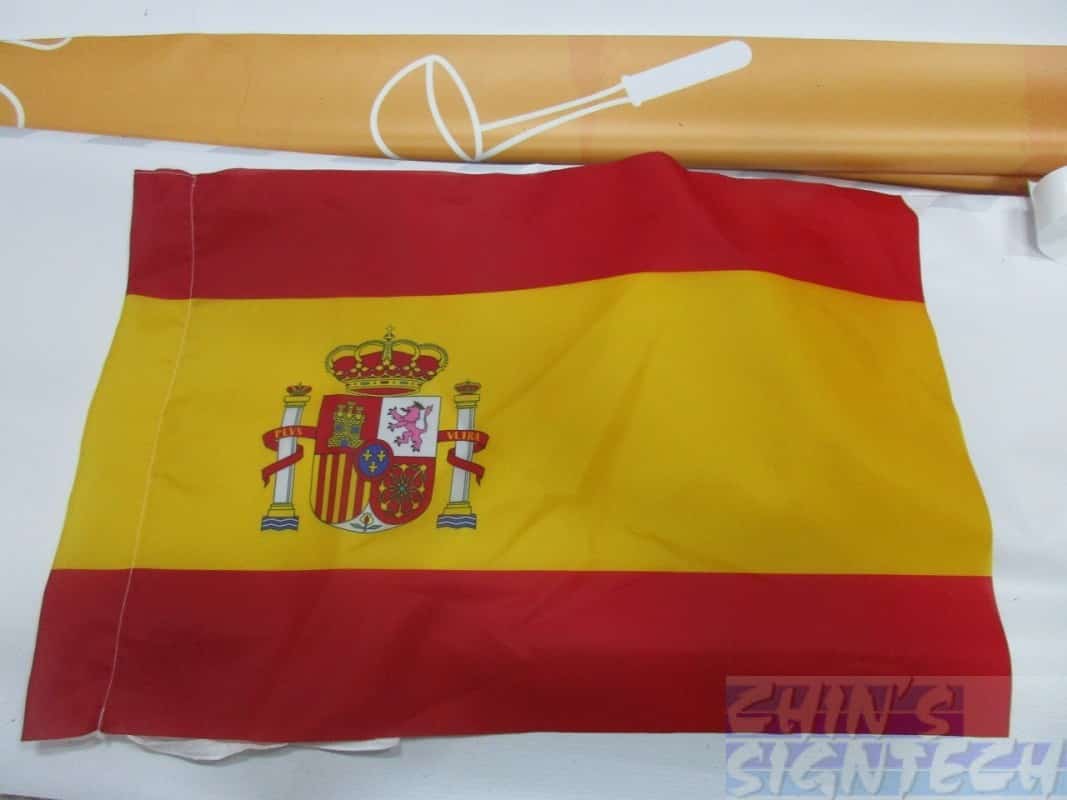 Spain front view printing