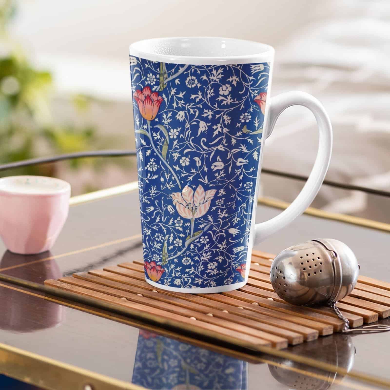 William Morris 17oz Ceramic Mug (21) William Morris Coffee Cup - Medway, 17oz Ceramic Mug