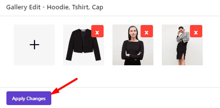 Apply product gallery changes