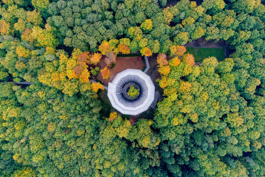 Der Baumwipfelpfad Steigerwald aus der Vogelperspektive