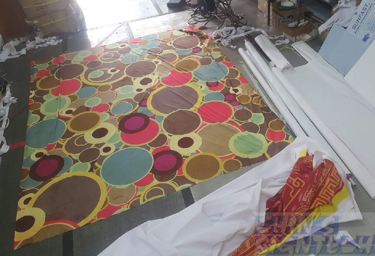 3 x 2.5m Photography studio fabric backdrop - Retro design
