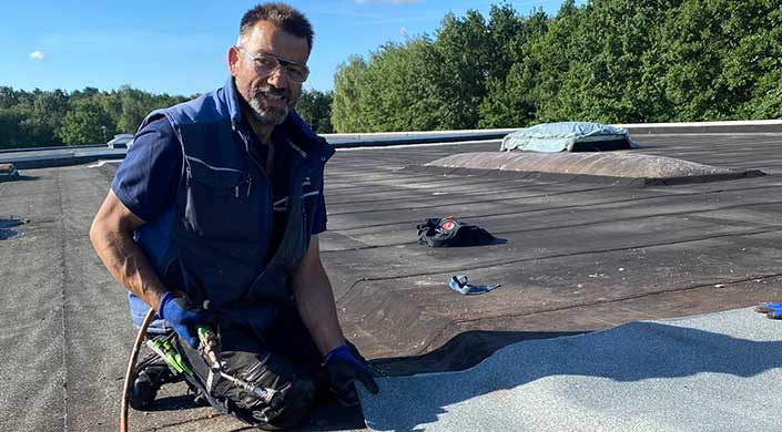 Bild von Köster Bedachung Mitarbeiter Nils Heidorn
