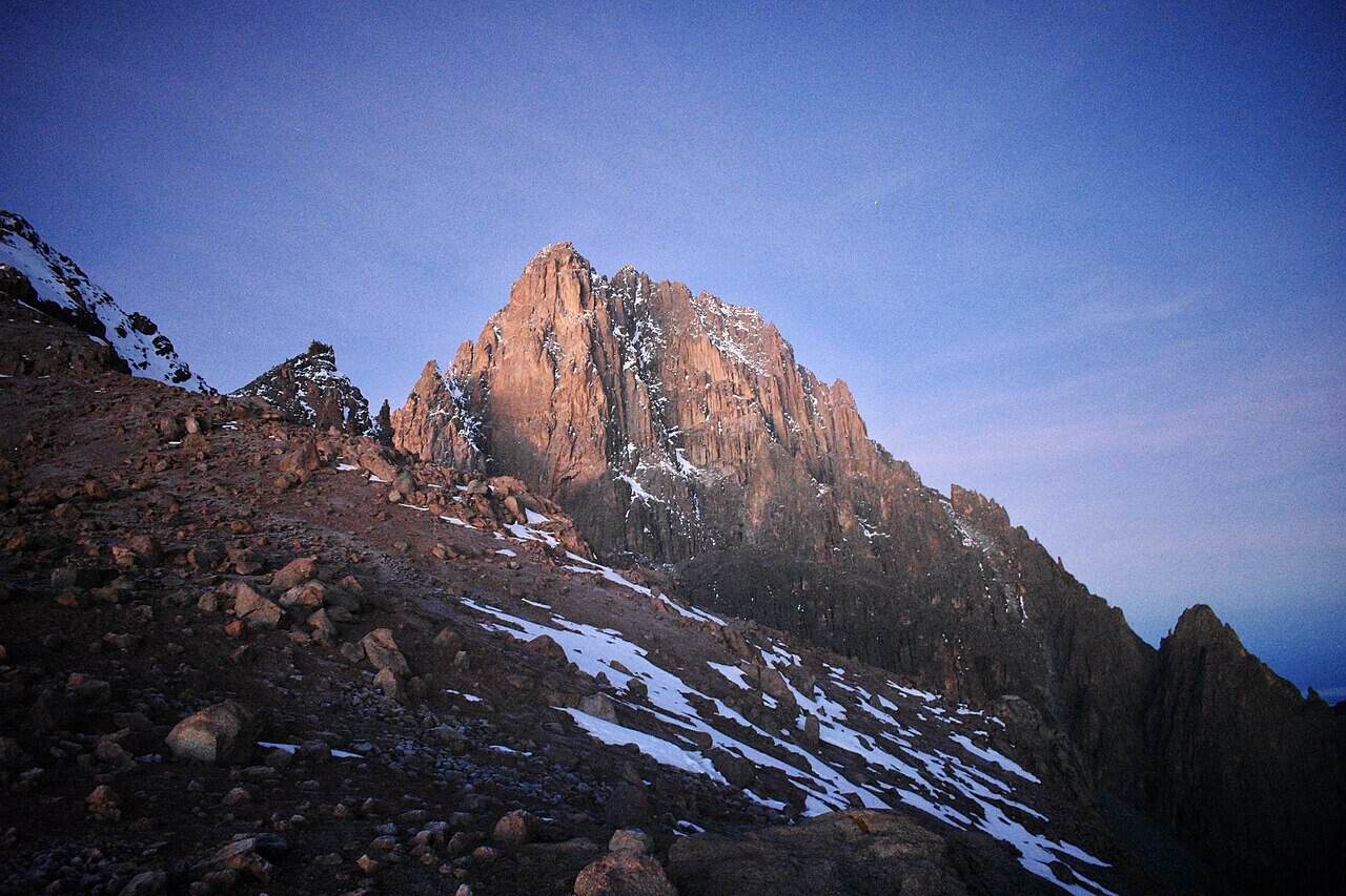 Batian peak on Mount Kenya