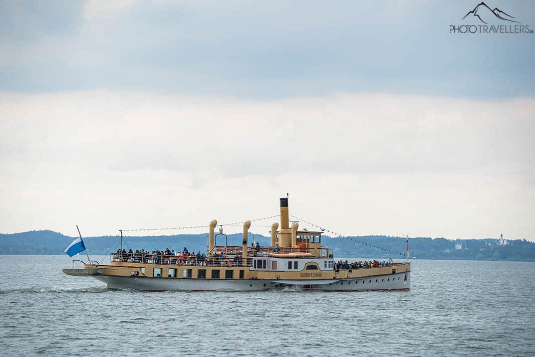 Der Raddampfer "Ludwig Fessler" auf dem Chiemsee