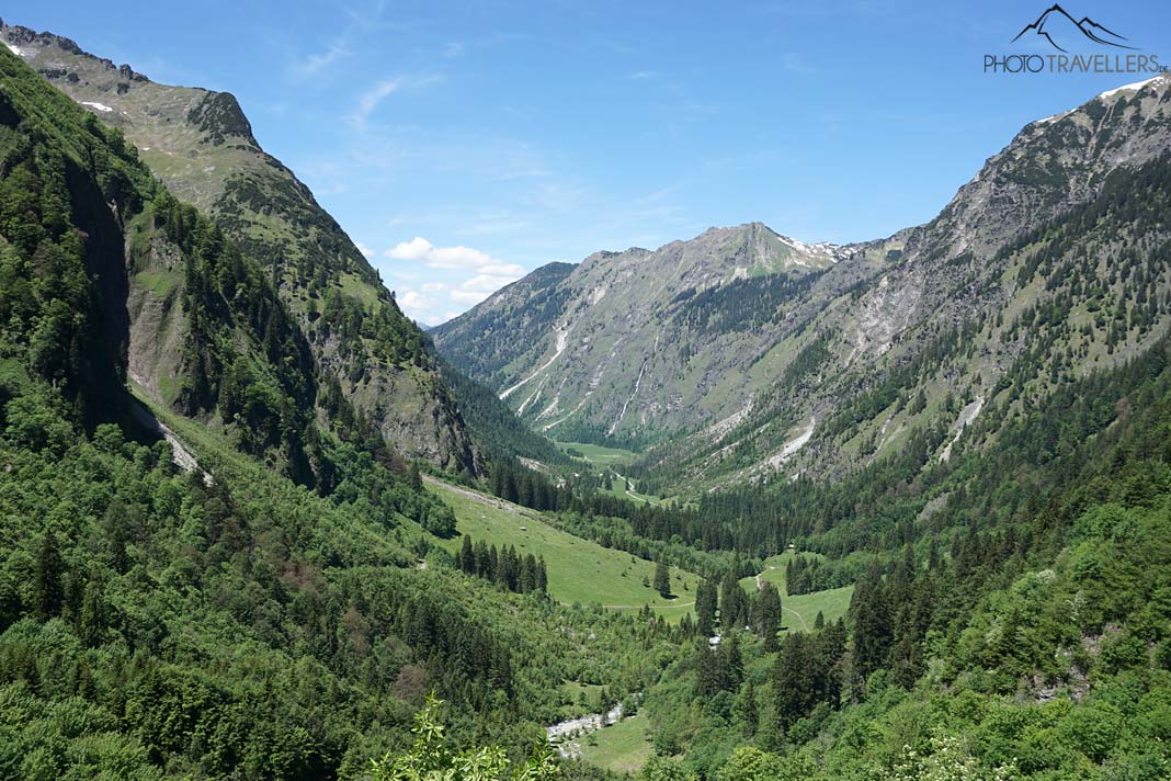 Das Blick von oben über das Oytal
