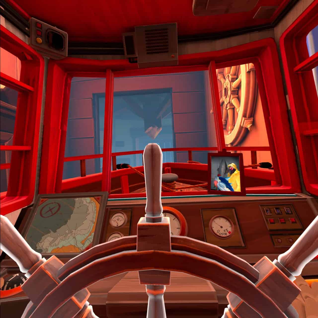 "Vue en premier personne du cockpit d’un véhicule de jeu vidéo, avec tableau de bord détaillé, contrôles, carte et écran de jeu, pour une expérience immersive dans l'univers de l'e-sport et du gaming.".