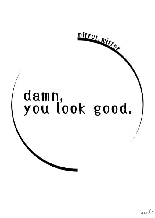 Cooles A4 Poster zum Ausdrucken mit positvem Selbst-Liebe Spruch