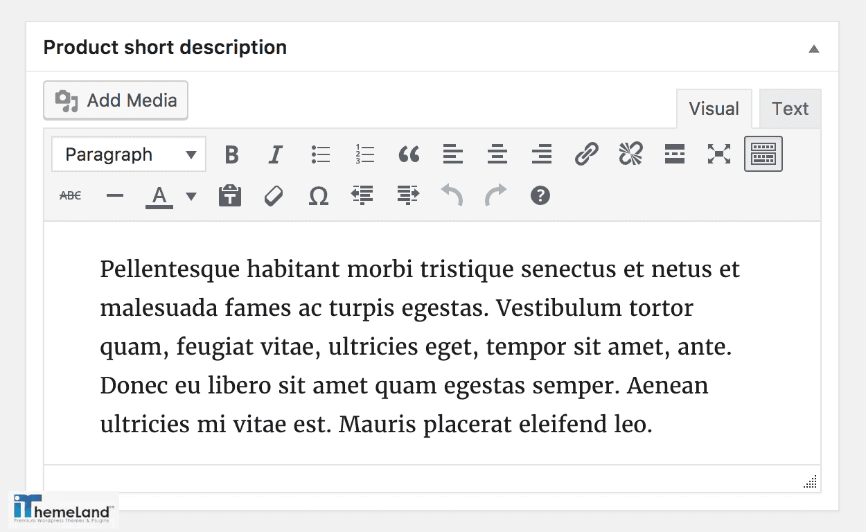 Product short description