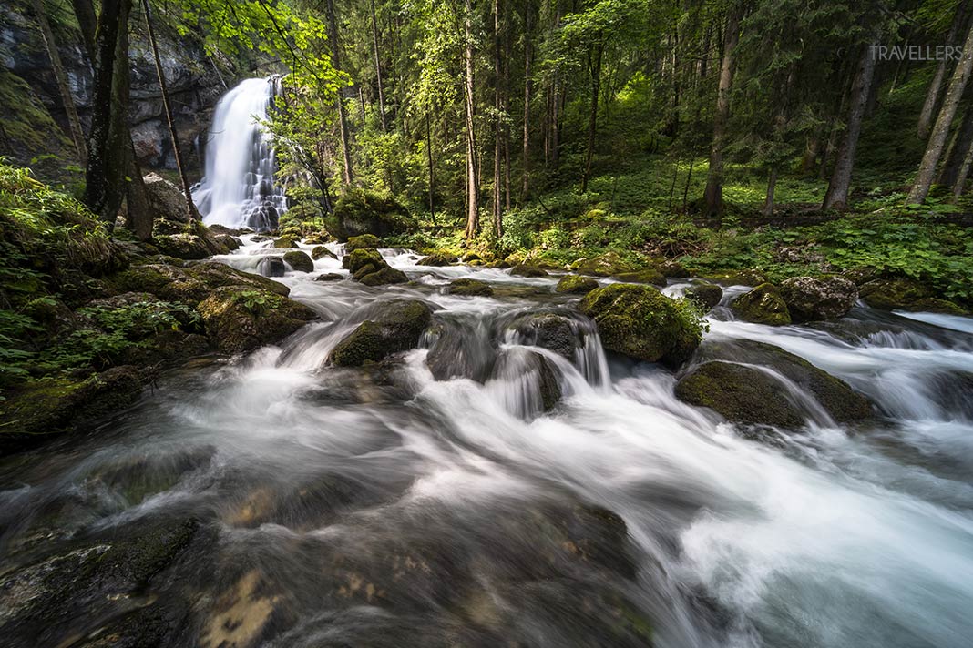 Langzeitbelichtung am Wasserfall ohne ND Filter