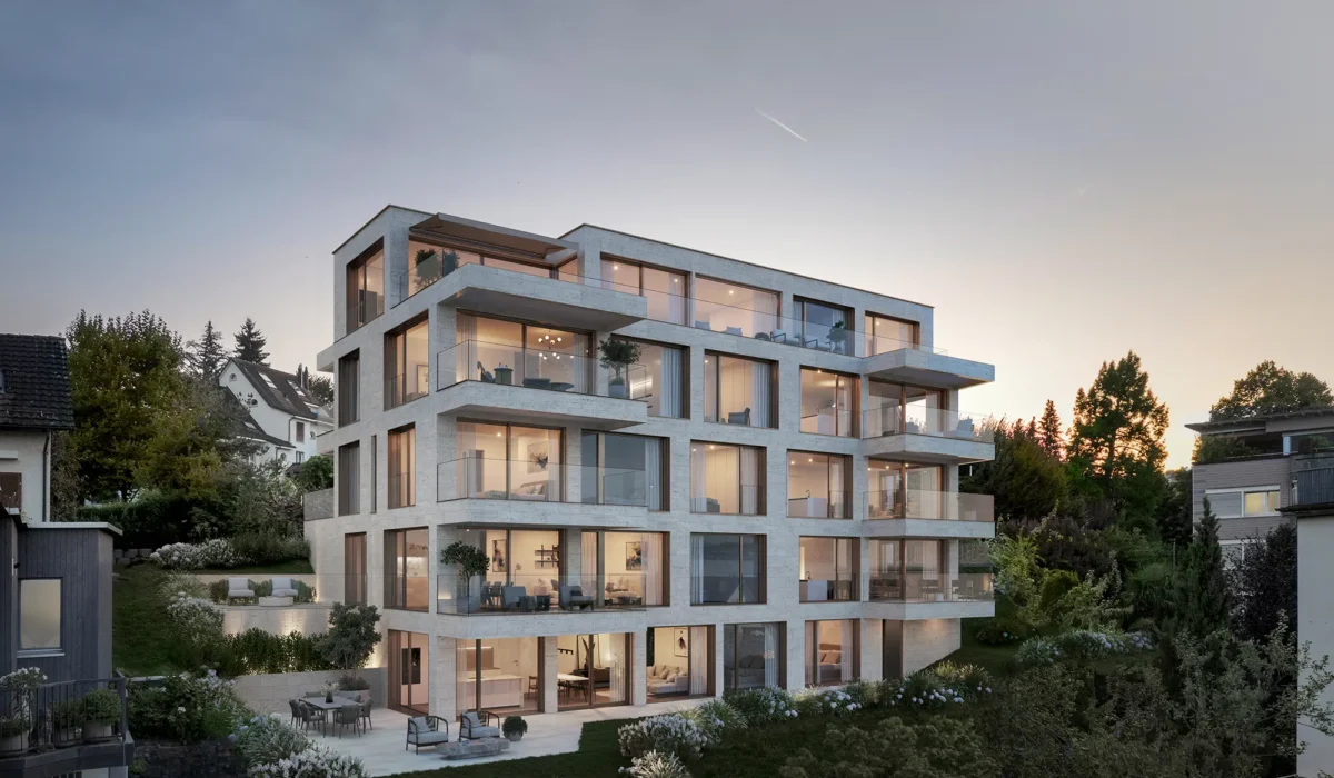 architekturvisualisierung 1 Aussenvisualisierung-Richterswil-Mehrfamilienhaus-prime-view