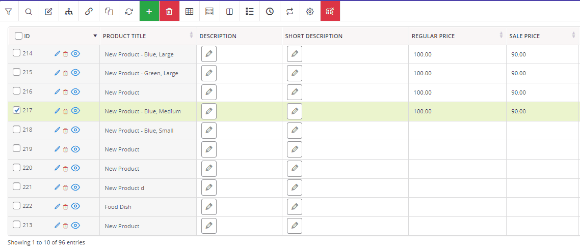 result formula of sale price in WooCommerce table