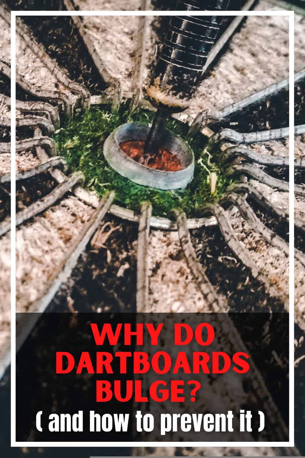 Moisture causes dartboards to swell