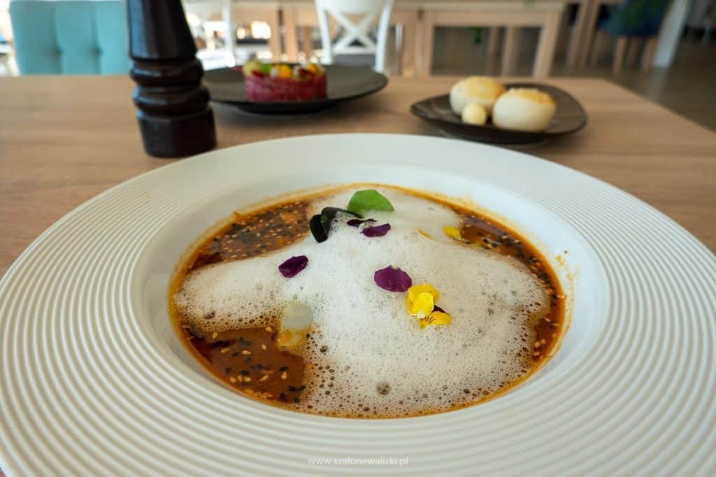 zupa rybna w przystanku zatoka