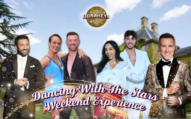 Donaheys Dancing With The Stars Weekend Experience Beaumont Estate Windsor, learn to dance watch shows BBC strictly professionals Kai Widdrington, Lauren Oakley, Anton du Beke Gio LA