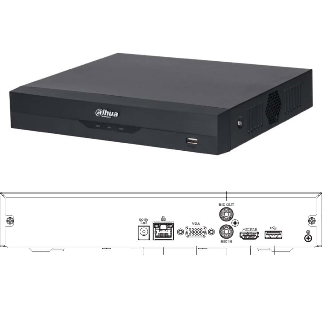 DAHUA NVR2116HS-I2 8 Megapixeles 4k sin poe DAHUA NVR2116HS-I2 8 Megapixeles 4k sin poe