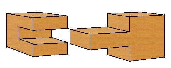 Scherzapfen Holzverbindung