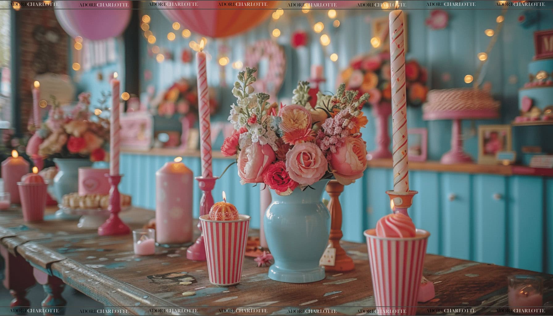 Vintage Carnaval Theme Naming Ceremony Decorations