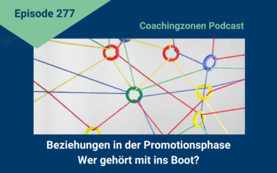 Blog für Promovierende 13 Wer gehört mit ins Boot?