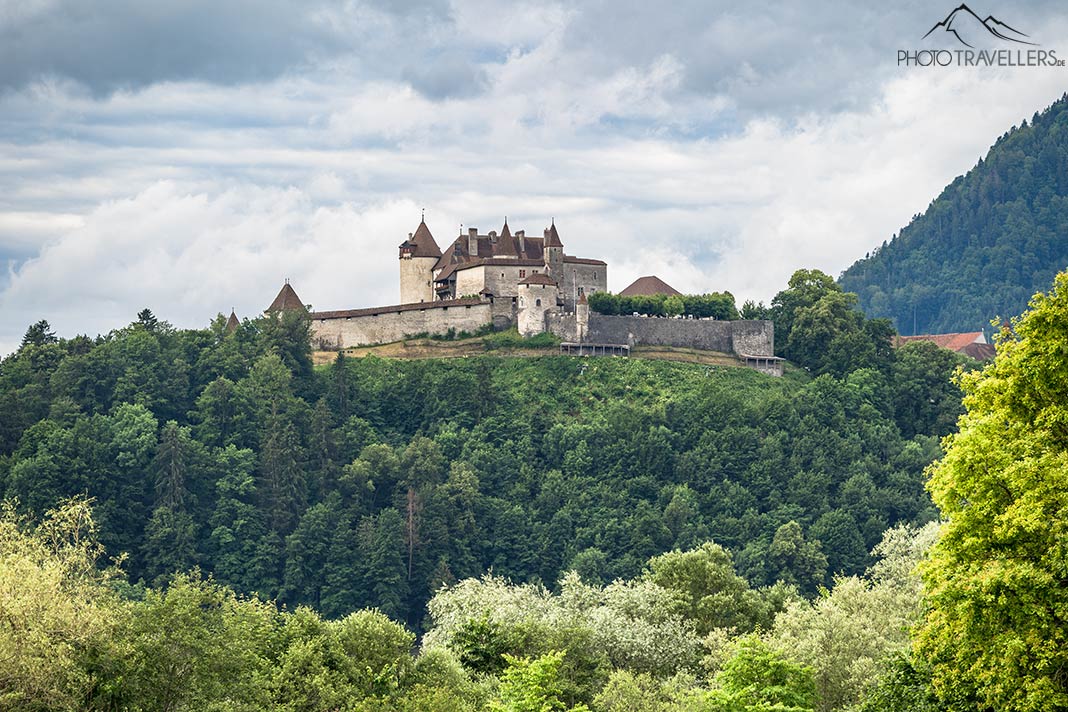 Blick auf das Schloss Greyerz