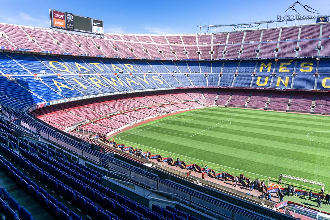 Das Fußballstadion Camp Nou in Barcelona