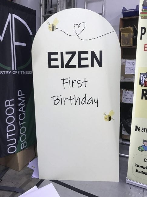 Birthday Foam board backdrop