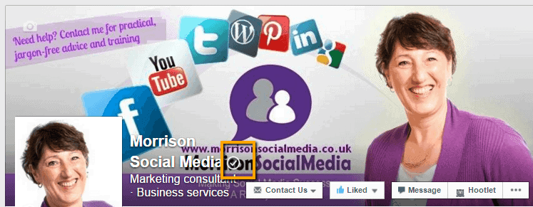 Facebook Header verified