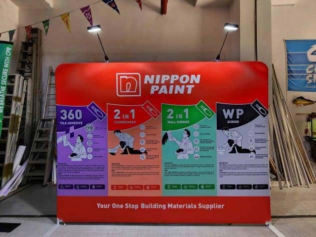 Tension Fabric backdrop with Led lights