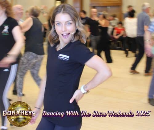Ian Waite Natalie Lowe Jowita Smiling to camera class