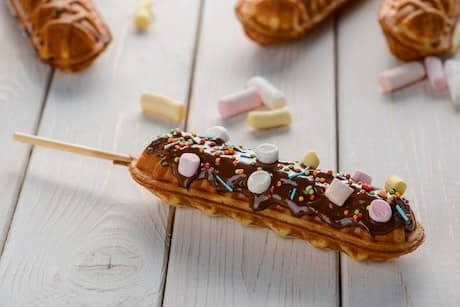 Lolly Waffle With Toppings Lolly Waffle With Toppings