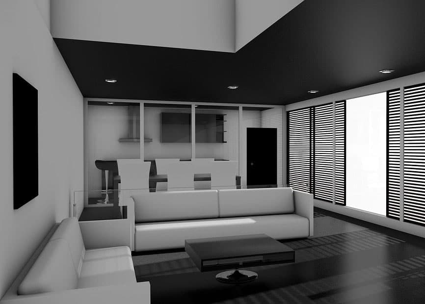 Einrichten in Schwarz Weiß - so klappt der Look EInrichten schwarz weiß