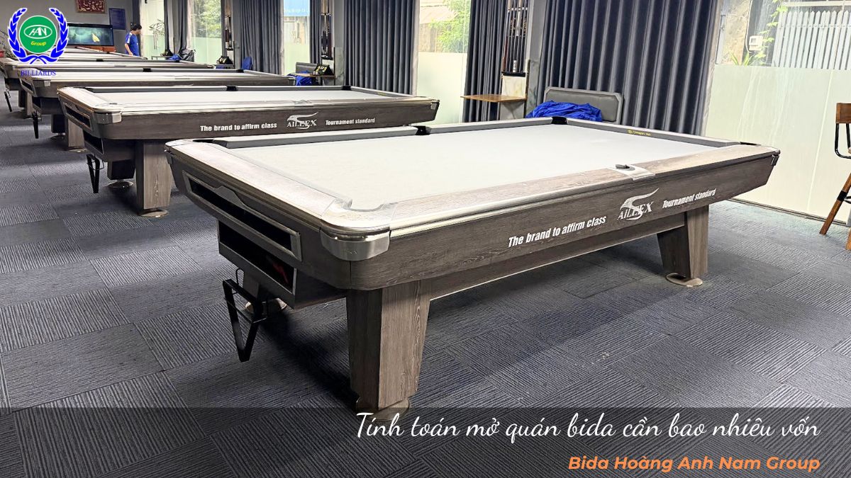 Tính toán mở quán bida cần bao nhiêu vốn
