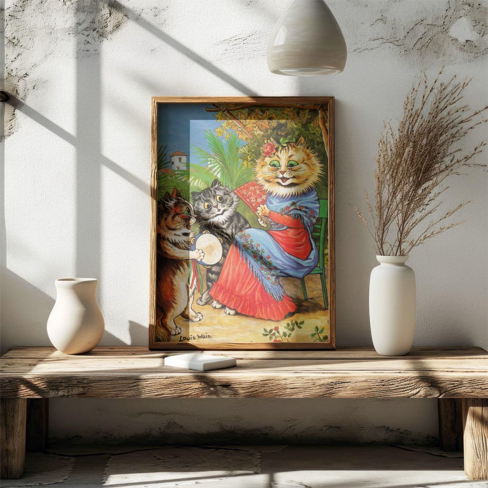 il_fullxfull.7819290658_9ner.jpg Louis Wain - Printable Wall Art, English Artist, Cat Illustration, Digital Download