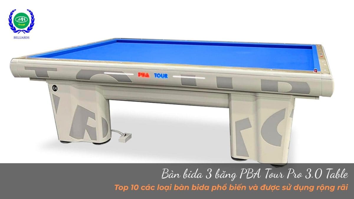 Bàn bida 3 băng PBA Tour Pro 3.0 Table