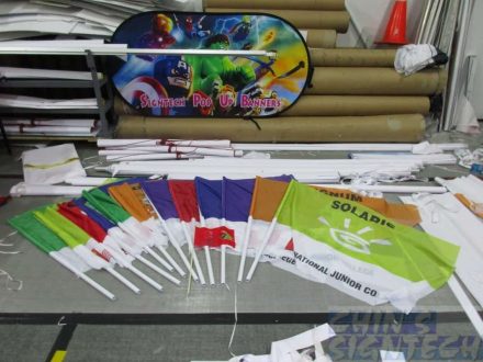 Multi colour flags for National JC