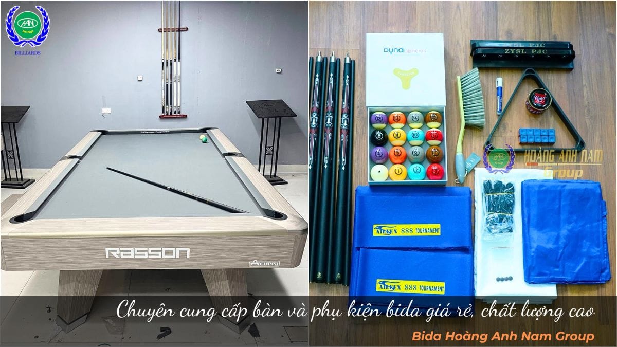 Chuyên cung cấp bàn và phụ kiện bida giá rẻ, chất lượng cao
