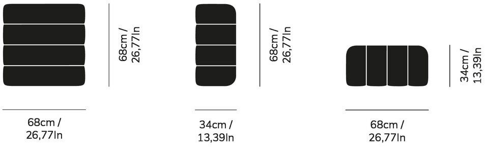 Modulares 1-Sitzer Sofa – Sessel mit Schlaffunktion