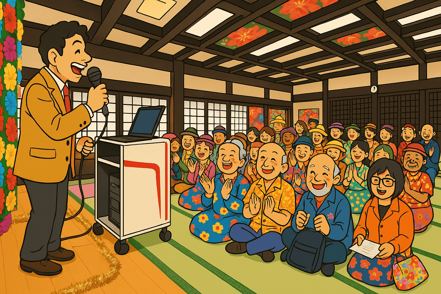 ゆーゆうランド・花椿カラオケ大会で司会を務めてきました! 1 ゆーゆうランド・花椿カラオケ大会