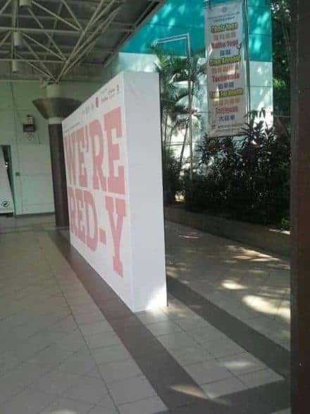 Side view 2.5 x 5m Backdrop display