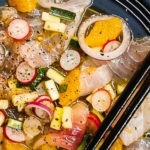 Carpaccio d’Espadon à la clémentine