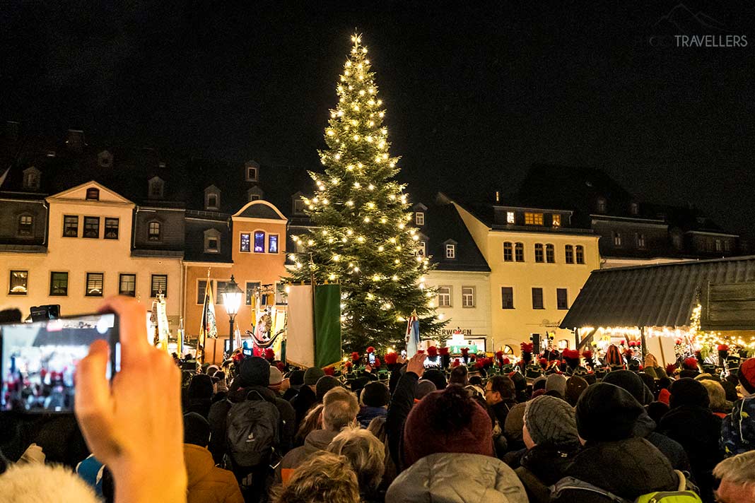 Besucher auf der Schwarzenberger Bergparade