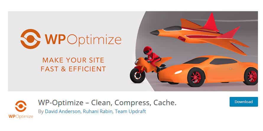WP-Optimze plugin in WordPress