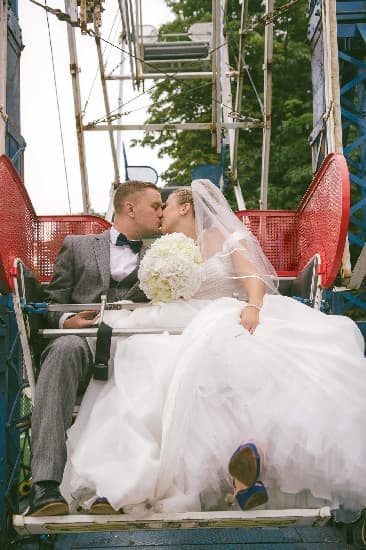 Bride On Ferris Wheel Bride On Ferris Wheel