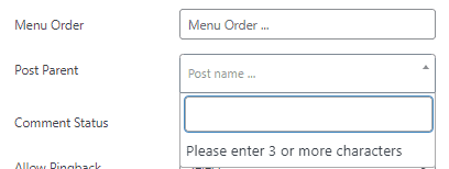 Select post parent field in WordPress bulk edit page plugin