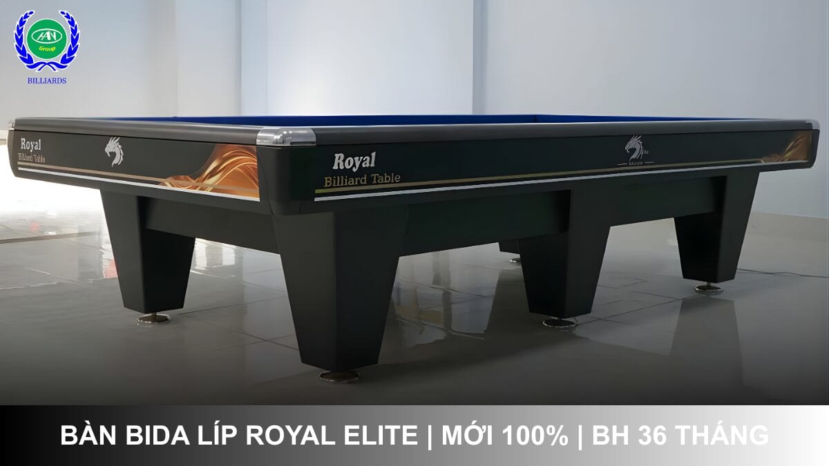 Bàn bida líp Royal Elite, bàn líp Dyna Royal, BH 36 tháng | Bida Hoàng Anh Nam Group
