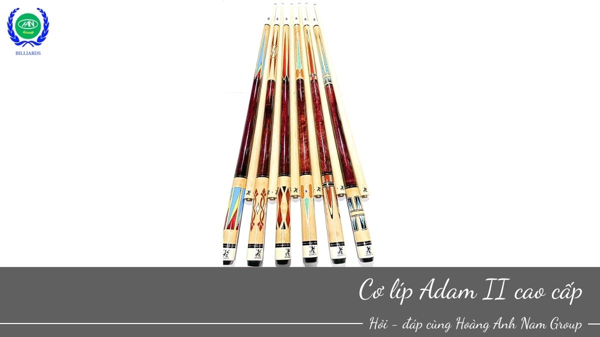 Cơ bida líp Adam II cao cấp - Cơ bida giá rẻ