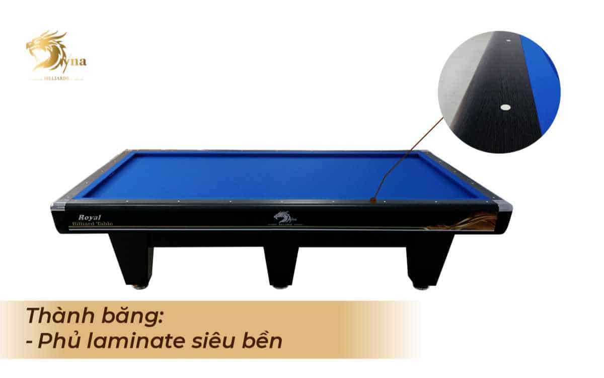 BÀN BIDA LÍP DYNA ROYAL 7 THÀNH BĂNG CỦA BÀN BIDA LÍP DYNA ROYAL