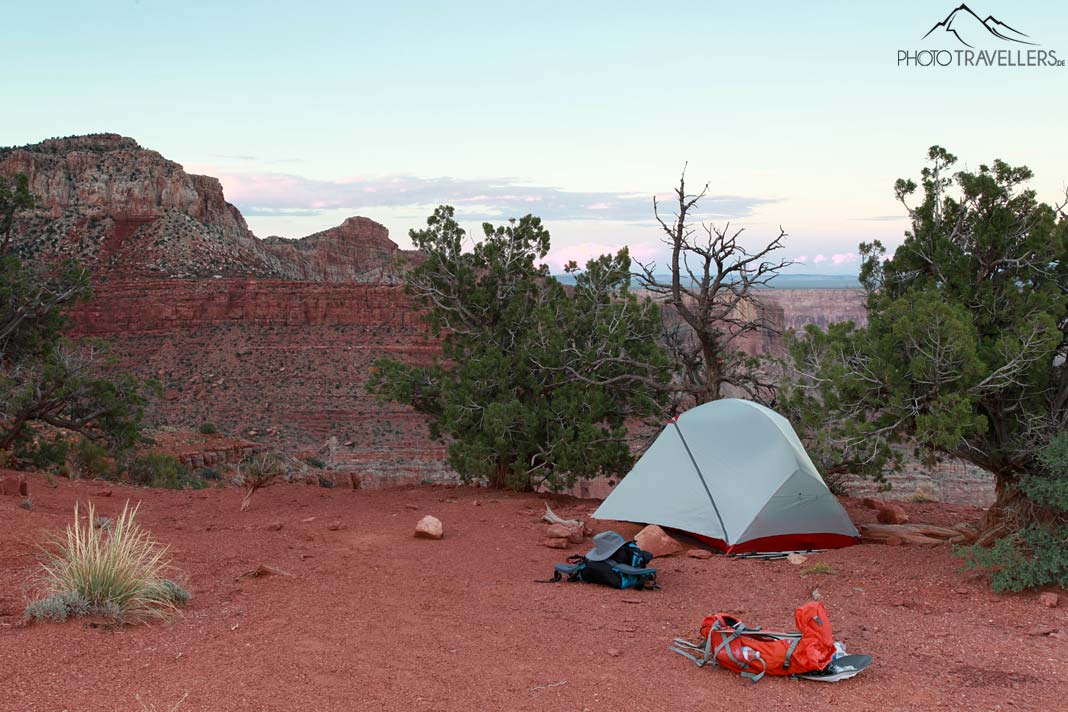 Das MSR Hubba Hubba NX 2 am Grand Canyon