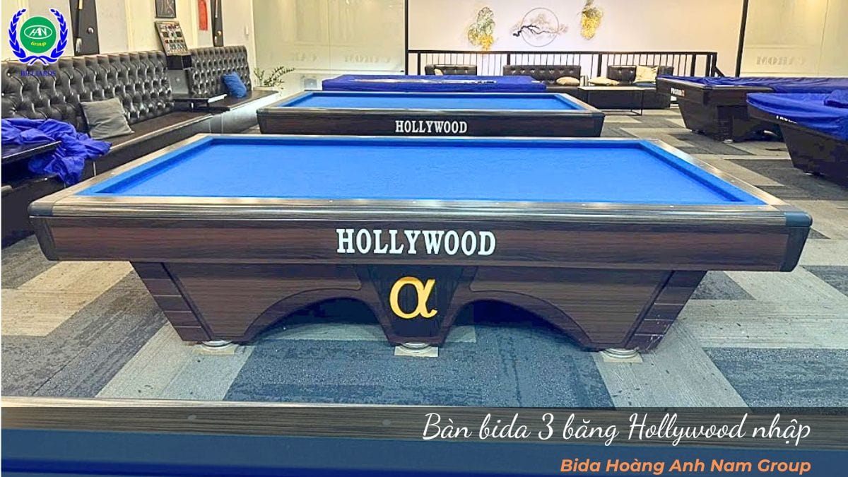 Bàn bida 3 băng Hollywood nhập