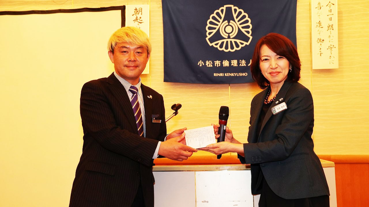 小松市倫理法人会経営者モーニングセミナーで講話をしました! 4 小松市倫理法人会